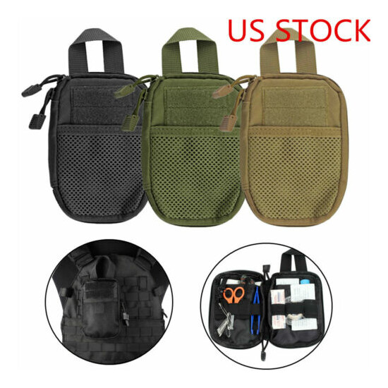 Tactical MOLLE EDC Gear Organizer Pouch Outdoor Waist Pack Phone Utility Pouch {1}