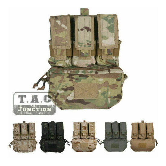 Emerson MOLLE Tactical Assault Pack Bag Plate Carrier Back Panel w/ Mag Pouches {1}