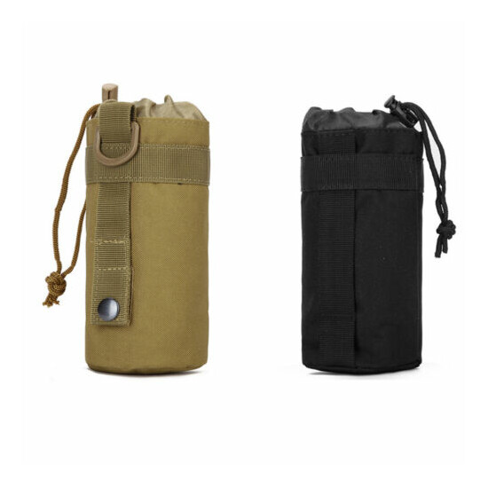 Outdoor Tactical Molle Water Bottle Bag Military Hiking Travel Kettle Pouch {2}