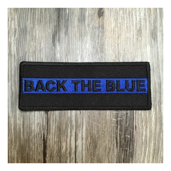 Thin Blue Line Back The Blue Patch {2}