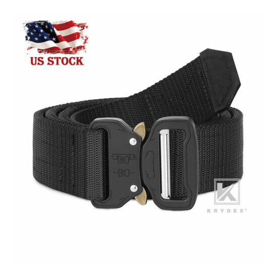KRYDEX 1.5 in Tactical Belt Rigger Duty Belt Durable Double Layers Quick Release {1}