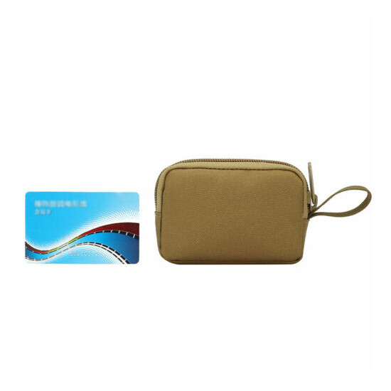 Tactical Military Mini Wallet MOLLE Pouch EDC Nylon Key Purse Money Fanny Bag US {7}