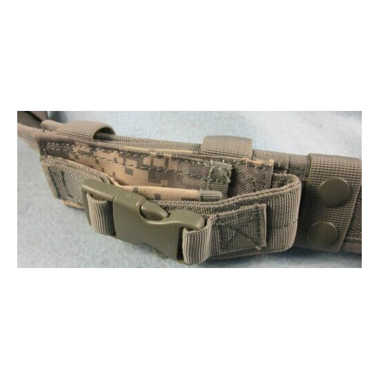 MILITARY TACTICAL BELT with 2 PISTOL MAG POUCHES {3}