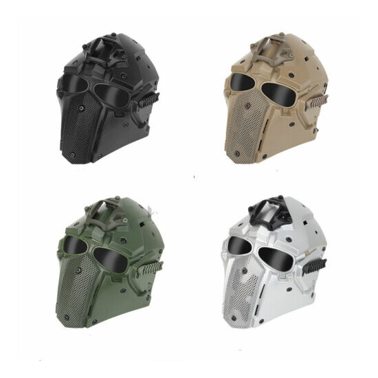 Breathable Modular Full Face Mask Cosplay Outdoor {1}