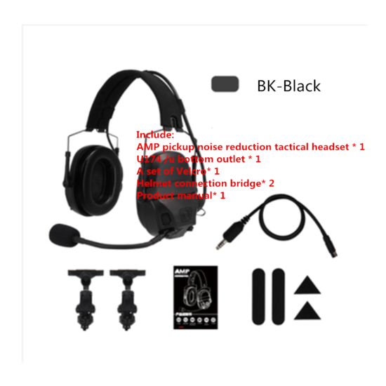 Updated FCS FMA AMP Dual-Channel Pickup Noise ReductionTactical Headset V60 PPT {13}