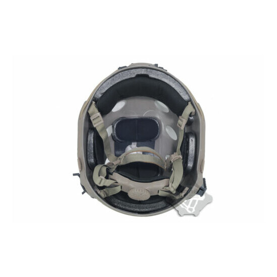 FMA Tactical Airsoft Paintball Fast Helmet PJ Helmet Adjustable Tan M/L/XL {17}