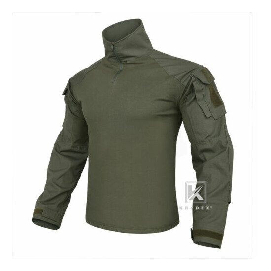 KRYDEX G3 Shirt w/ Tactical Elbow Pads and Trousers w/ Knee Pads Ranger Green {9}