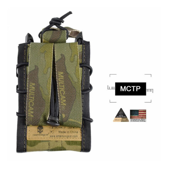 EMERSON Tactical 5.56 Modular Rifle Double Magazine Pouch MOLLE Pistol Holder {24}