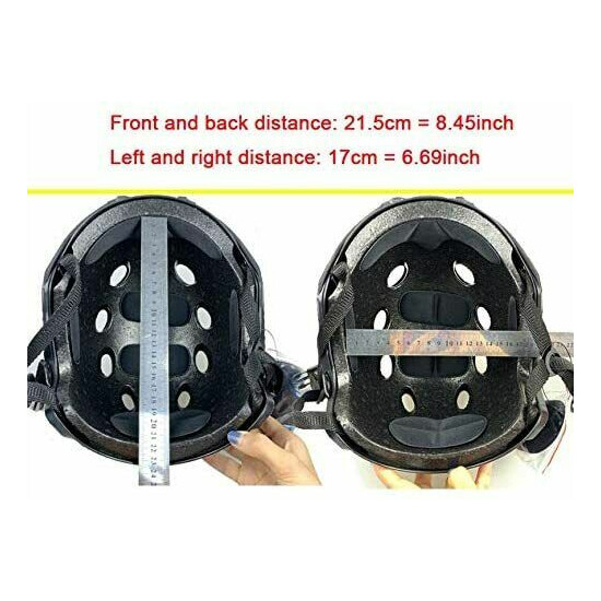Military Tactical Airsoft Paintball SWAT Protective FAST Helmet Hat W. Goggle {4}