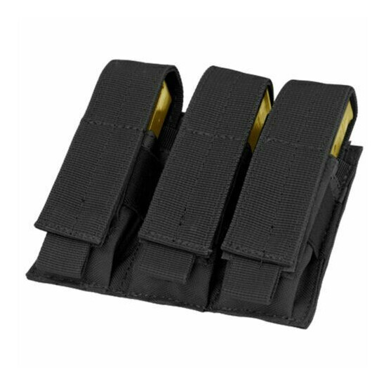 Condor MA52 MOLLE Tactical Triple Pistol Magazine Mag Holster Sheath Pouch {3}