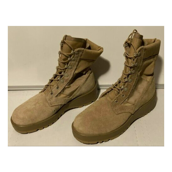 Hot Weather Army Combat Boots Size 6.5 Vibram SPM1C1-13-D-1017 Beige 6 1/2 Tan {4}