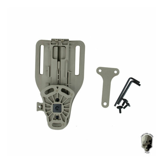 TMC Tactical 3 Sections Adjustable Belt Holster Drop Adapter Clip Mount VUBL BK {7}