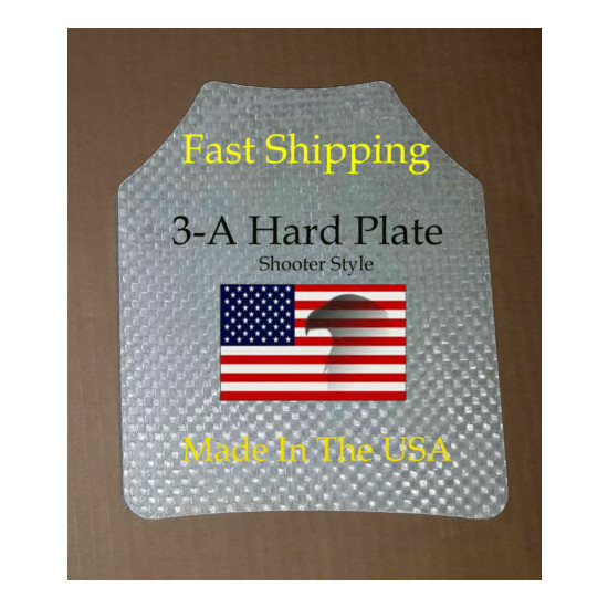 Pair Of 10"x12" Level 3-A Bullet proof plate for Vest / Backpack {1}