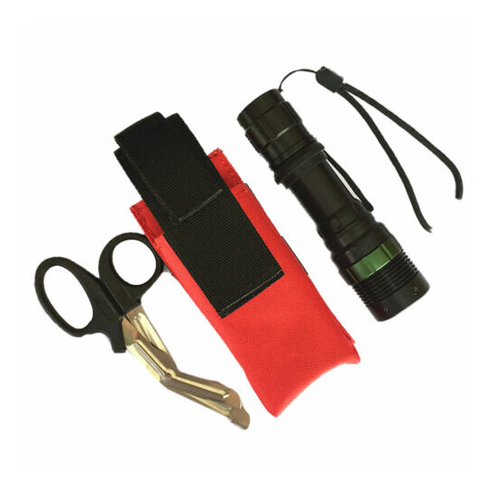 EMT Mini Light/Knife/Scissor Pouch Horizontal Multi Tool Belt Pocket Holster USA {8}