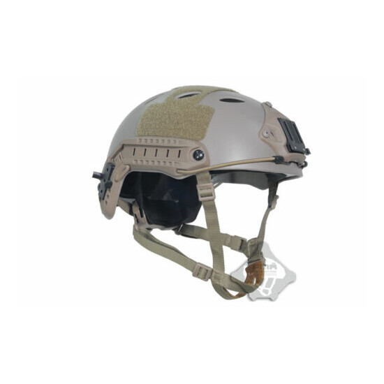 FMA TB389 TB819 Tactical Airsoft Paintball PJ Type Helmet Adjustable DE M/L L/XL {3}