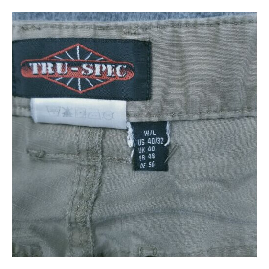 Tru-Spec Tactical Men's Pants 40X32 Beige Tan RipStop Police & Fire {5}