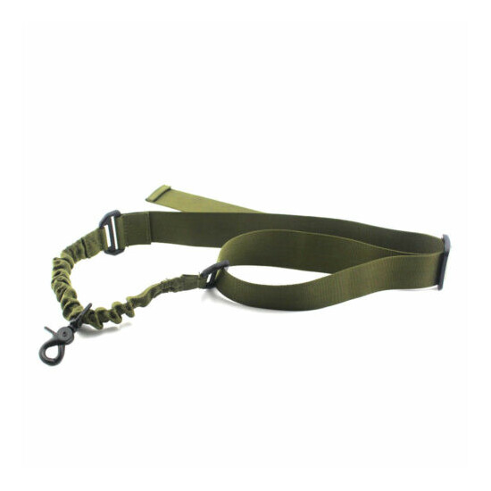 Tactical 1 Single Point Adjustable Bungee Airsoft Rifle Gun Sling Strap System {3}