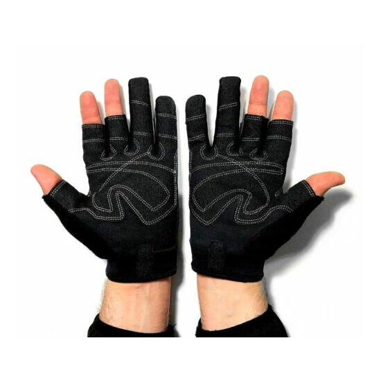 Tactical Versatile Gloves Open Fingers Lightweight Breathable Multi Purpose Use {7}
