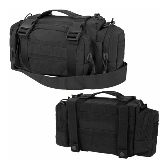 Black Modular Deployment Bag Compact Tactical Military Hand Bag Carrier {1}