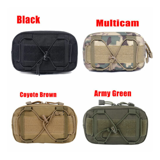 US Tactical Molle Pouch EDC Belt Waist Military Waist Bags Fanny Pack Bag Pocket {36}