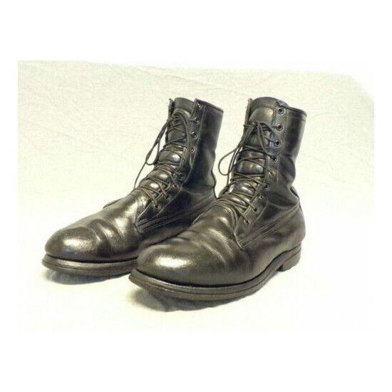 Vintage 1970 HB Military Combat Leather Hiking Hunting Work boots men's 9D "USA" {4}