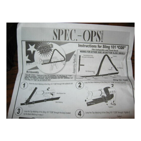 Spec-ops SLING 101 CQB, Universal Combat Fighting Sling 3 point {7}