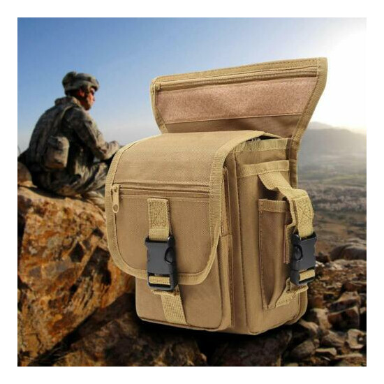 Waterproof Fanny Pack Tactical Military Drop Leg Bag Hip Belt Waist Pack Hiking {1}