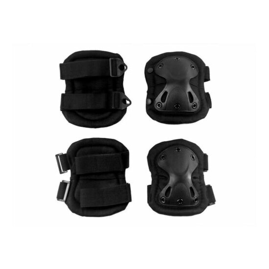 4pcs Knee Elbow Pads Set for SWAT Special Operations Tactical Training Exercises {1}
