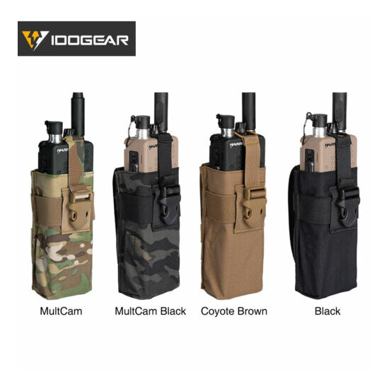 IDOGEAR Tactical Radio Pouch For Walkie Talkie MBITR PRC148/152 MOLLE Military {3}
