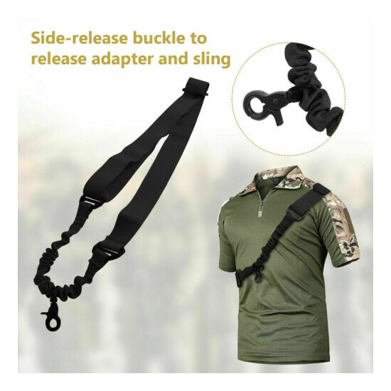 Tactical 1 Point Gun Sling Buckle Shoulder Strap Rifle Hunting Adjustable Belts {7}