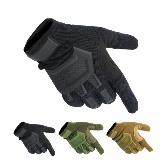 Tactical Army Full Finger Gloves Touch Screen Military Anti-skid Glove Men Women {1}