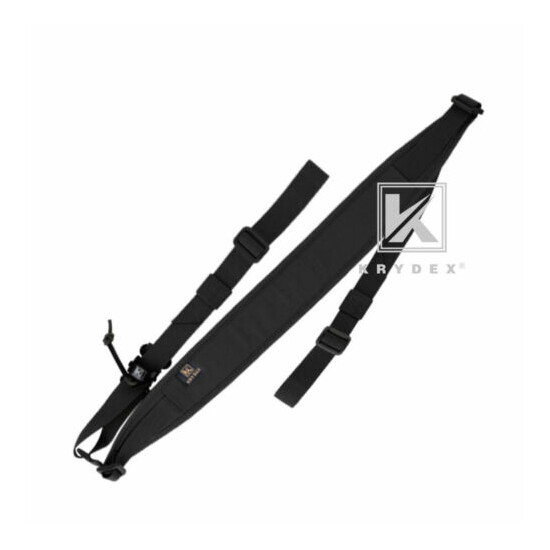 KRYDEX Tactical Sling Modular Slingster Pull Tab 2-Point Sling Adjustable Black {1}