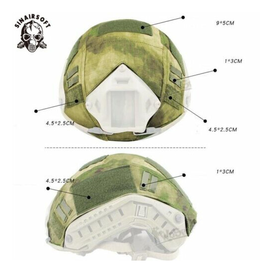 Tactical Camo Helmet Cover Skin For Airsoft Protective Gear BJ PJ MH Fast Helmet {4}