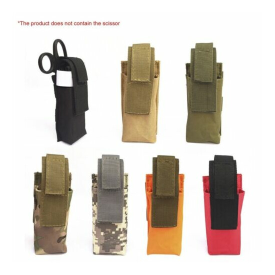 EMT Mini Light/Knife/Scissor Pouch Horizontal Multi Tool Belt Pocket Holster USA {7}