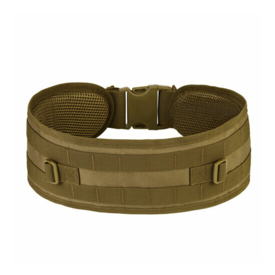 Adjustable Tactical Wide Waist Padded Belt Combat Web Belt Airsoft Sling Strap {3}