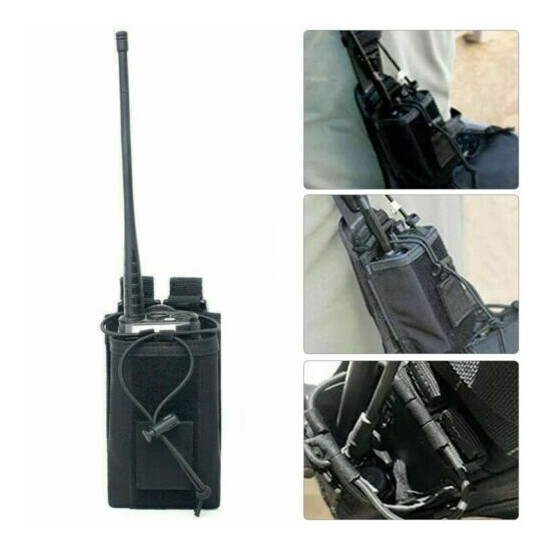 Tactical Molle Radio Walkie Talkie Holder Bag Military Magazine Pouch Outdoor {1}