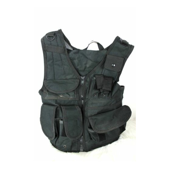 Swiss Arms Tactical Vest Airsoft Adjustable Jacket One Size Soft Air Hunting {1}