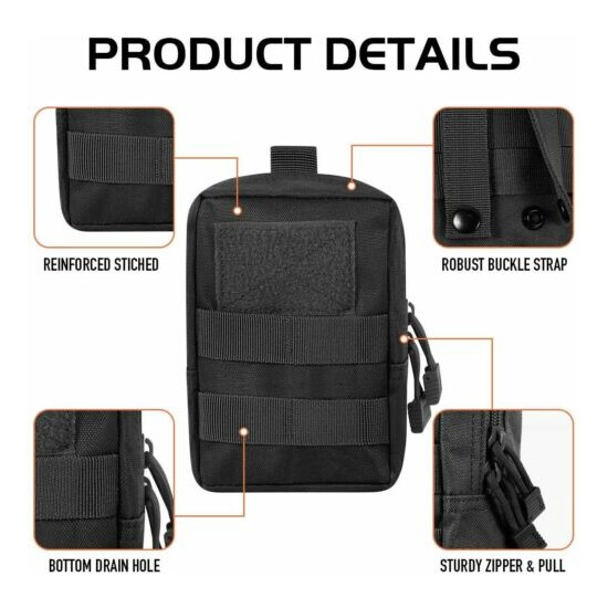 Tactical Waist Bag Molle Medic Pouch Utility Pack Accessory Outdoor Pouch {5}