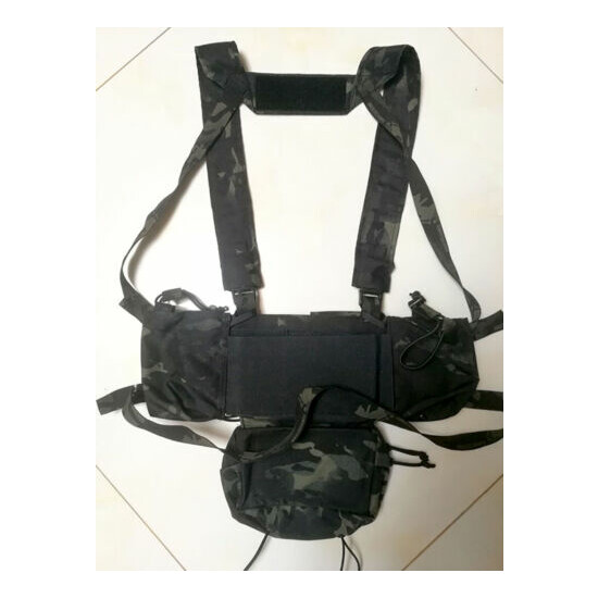 Tactical SS Micro Fight Chassis MK3 MK4 Chest Rig 500D Multicam Black {4}