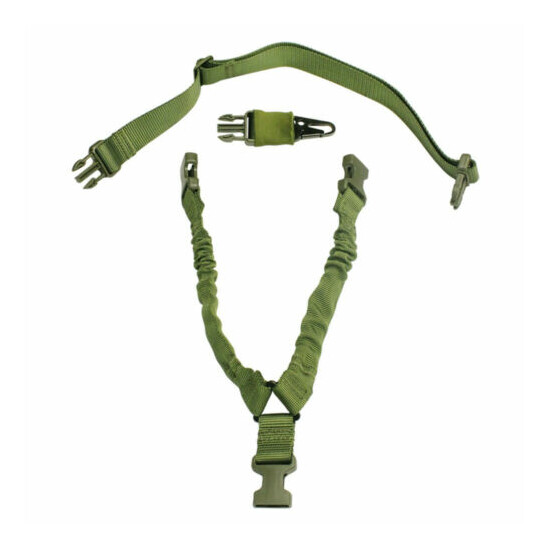 OD GREEN Tactical COBRA OPS One Point .223 5.56 Bungee Rifle Sling Strap US Made {2}