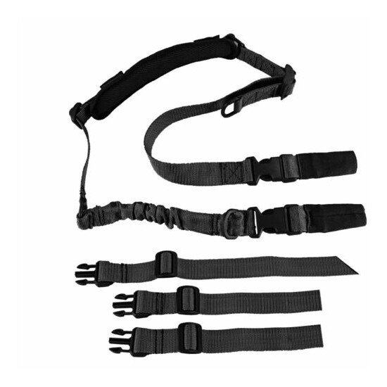 Tactical 2 Point Rifle Gun Sling Hook Strap Quick Detach with Shoulder Pad {1}