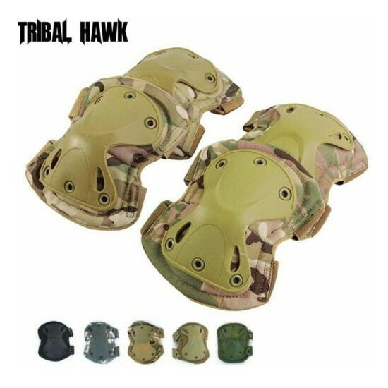 Military Elbow Knee Pads War Army Tactical Training Combat Protective Equipment {1}