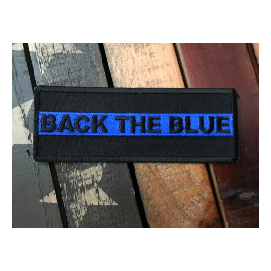 Thin Blue Line Back The Blue Patch {1}