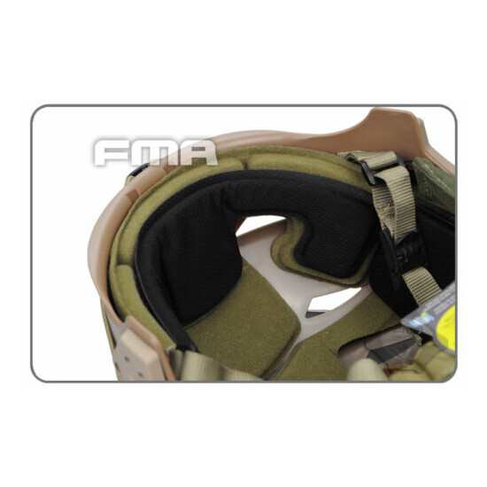 FMA MIC FTP BUMP Helmet EX Simple System Tactical Airsoft Black / Sand {25}