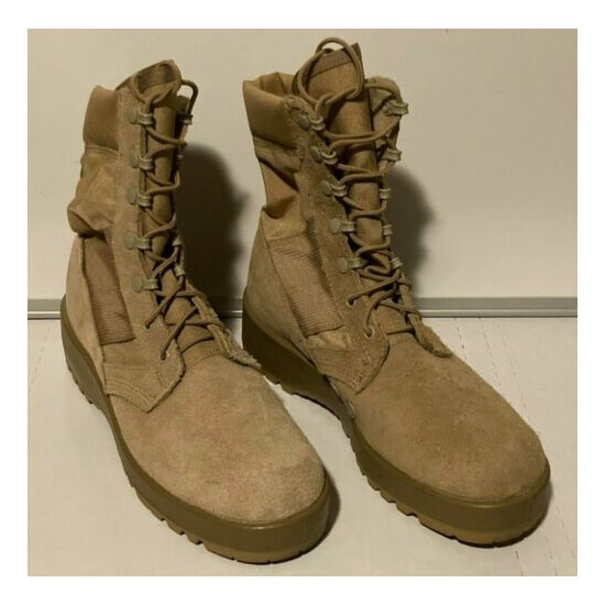 Hot Weather Army Combat Boots Size 6.5 Vibram SPM1C1-13-D-1017 Beige 6 1/2 Tan {3}