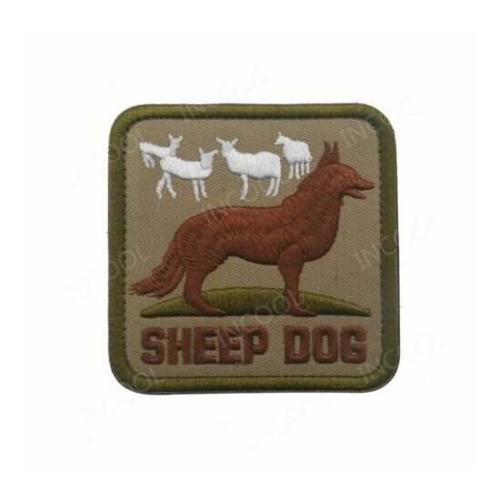 Embroidered Patch SHEEP DOG Army Military Decorative Patches Tactical {39}