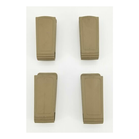 4-Safariland 71-1 9MM Single & Double Stack Magazine Pouch Belt Loop FDE Unlined {1}