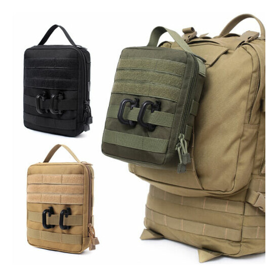 Tactical Molle Pouch Bag Emergency First Aid Kit Military Waist Pack Travel Bag {1}
