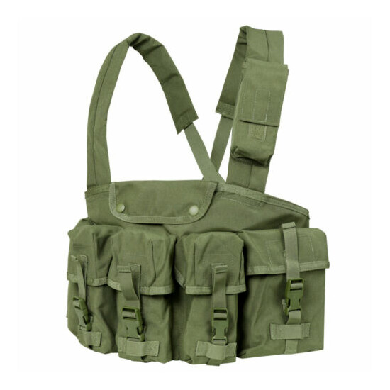 Condor CR 7 Pocket Chest Rig Battle Pouch Military Adjustable Cross X Draw Vest {2}