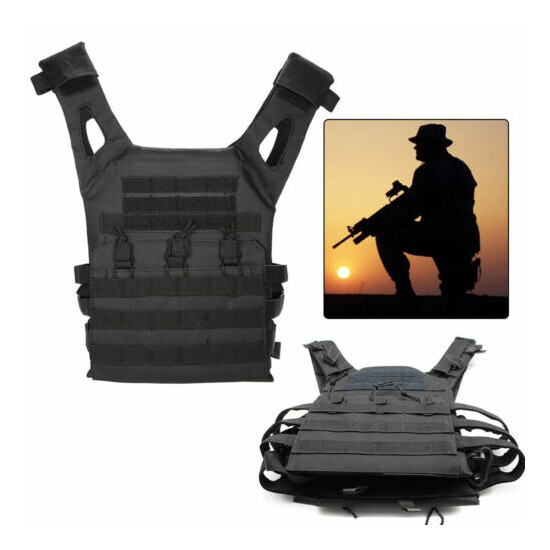 Body Bulletproof Vest Front Back Plates Armor Tactical Jacket Guard Security USA {2}